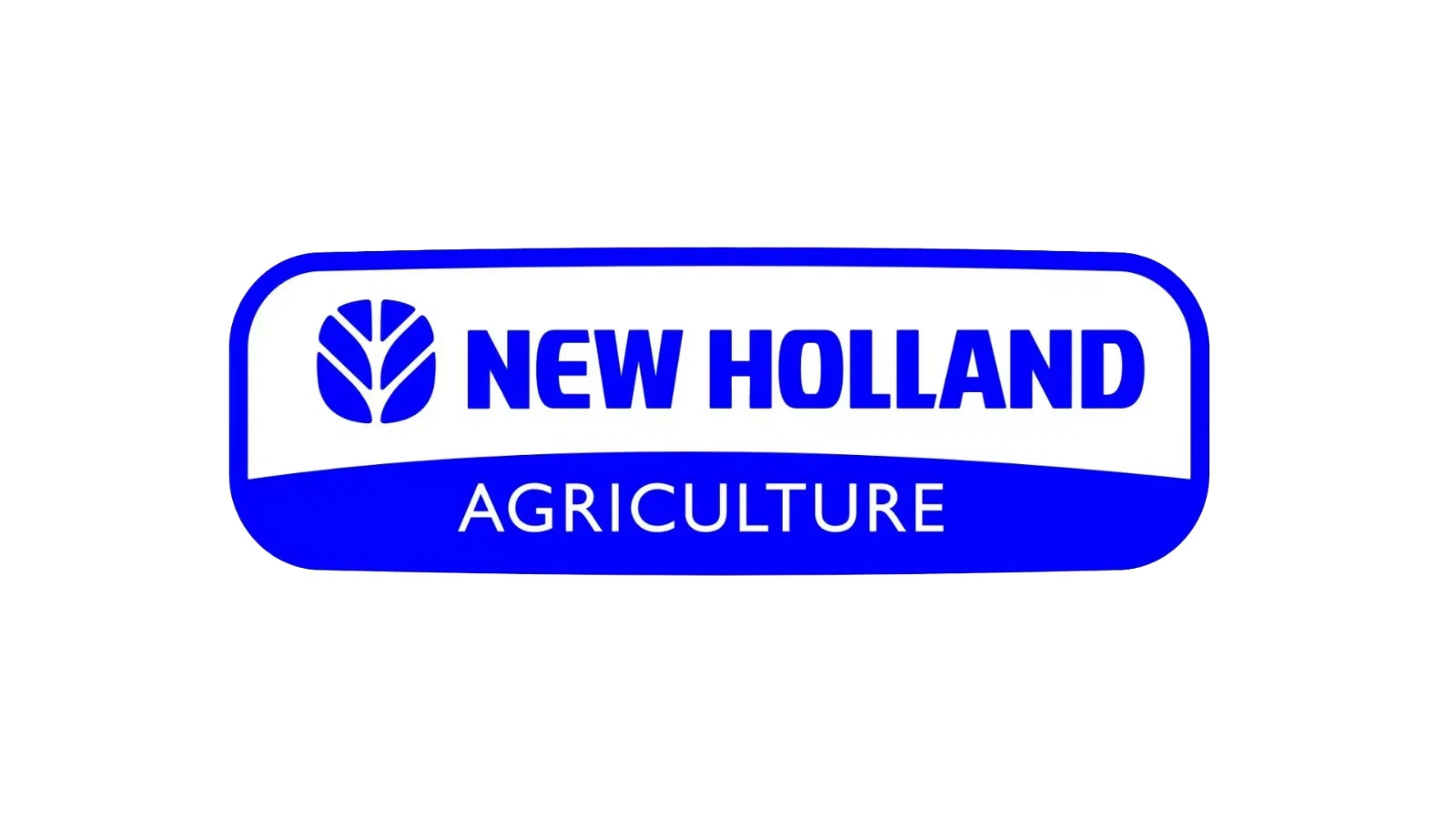 New Holland Agriculture decal, blue Vinyl 200mm x 54mm Vinyl only no backround