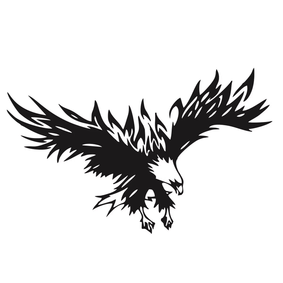 Flying Egale Decal Car Sticker 200mm x 90mm Vinly black